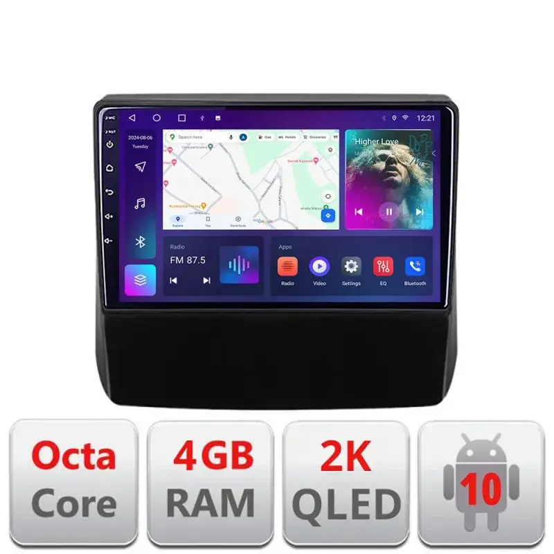 Calitate înaltă Navigatie Subaru Forester 2017-2020 C-forester20 Android Octa Core Ecran 2K QLED GPS 4G 4+32GB 360 kit-forester20+EDT-E409-2K