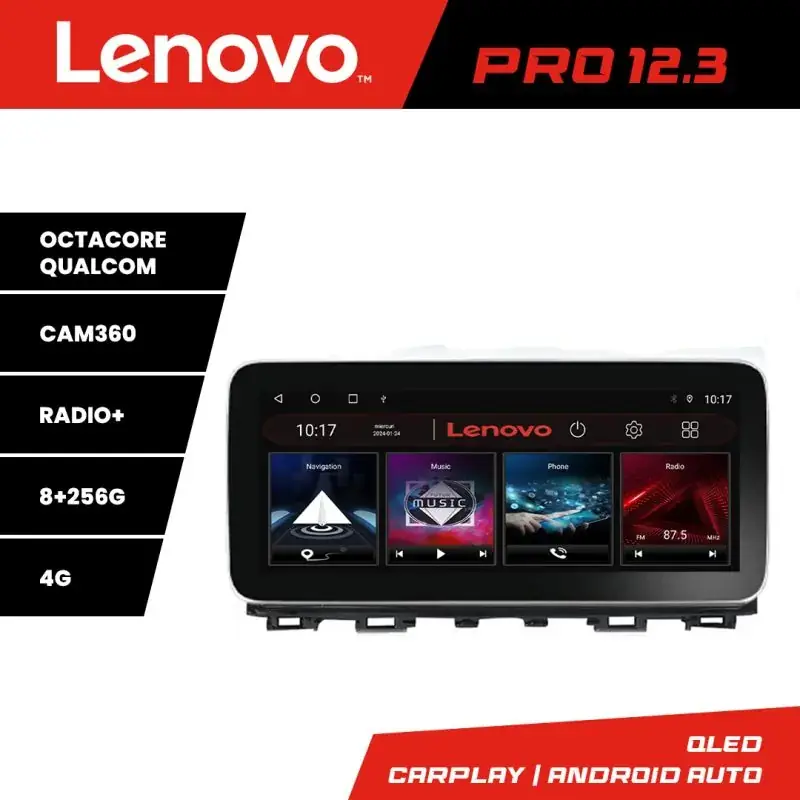 Calitate înaltă Navigatie Mazda 6 2013-2017 K-223 Lenovo PRO 8+256 12.3 inch qled android 4G DSP gps internet  8Core