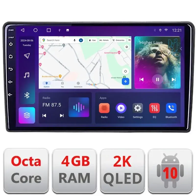 Livrare gratuită Navigatie Kia Ceed 2010-2012 Android ecran Qled 2K Octa core 4+32 KIT-Ceed10+EDT-E409-2K