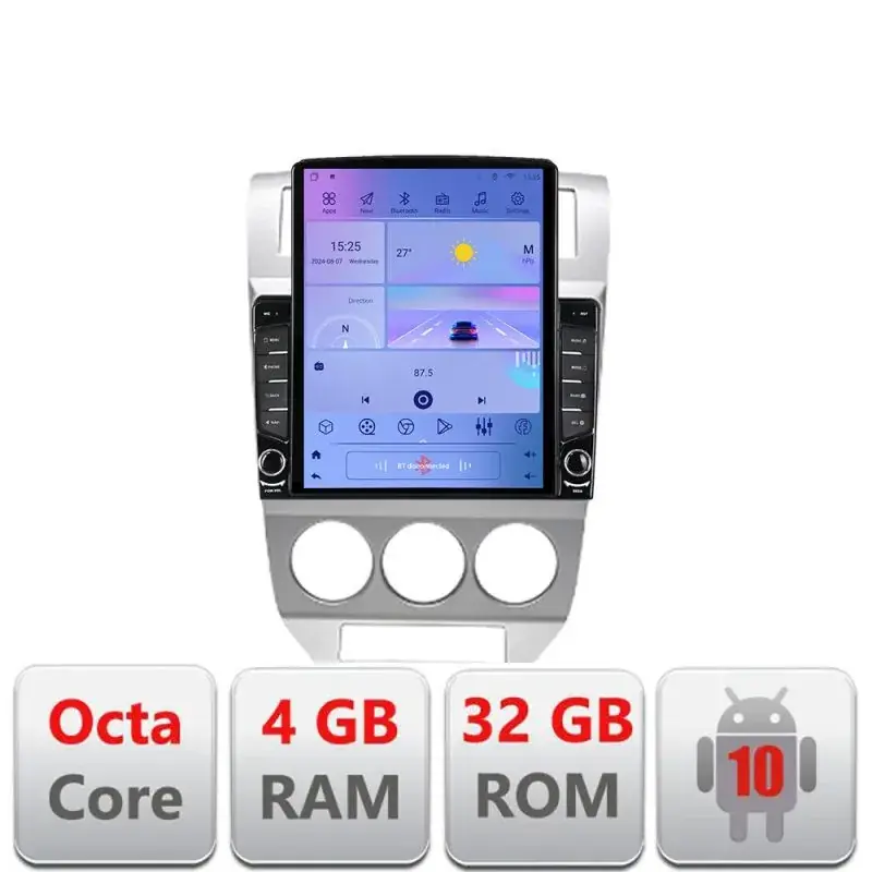 Navigatie Dodge Caliber 2006-2010 H-caliber-06 ecran tip TESLA 9.7" cu Android Radio Bluetooth Internet GPS WIFI 4+32G Nu rata