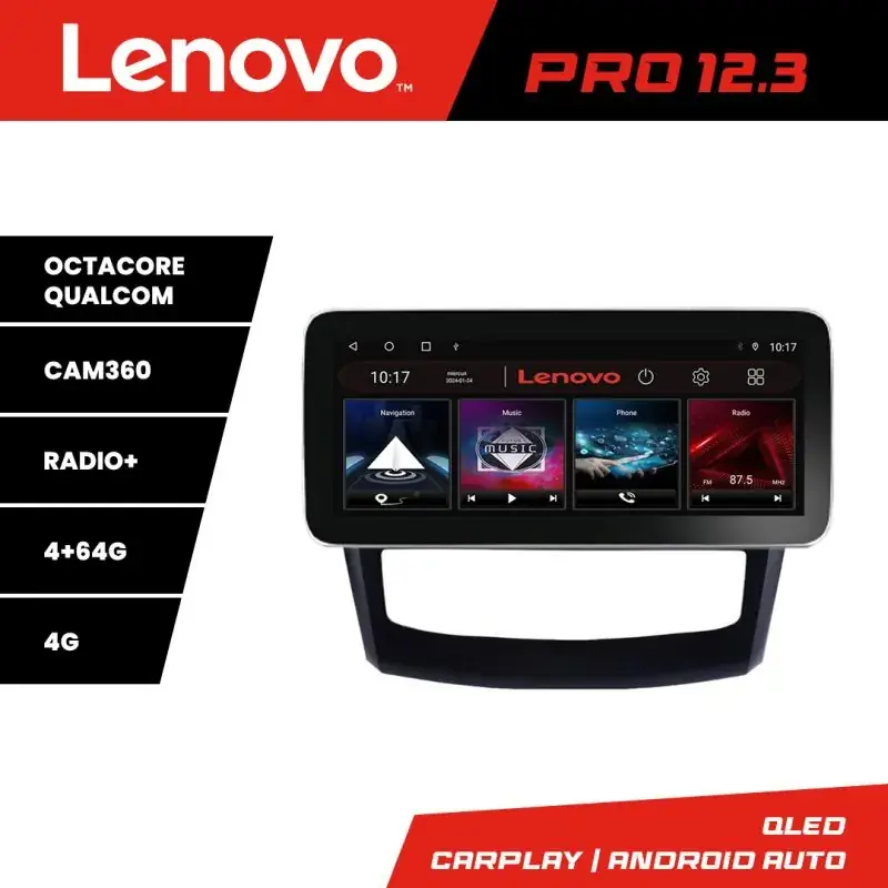 Nu rata Navigatie Renault Kadjar facelift 2019-2022 Lenovo Qled 12.3 inch Octa Core 4+64 360 DSP ADAS carplay android auto radio internet kit-9030-facelift+PRO-12.3-4+64+kit-9030-facelift10-9