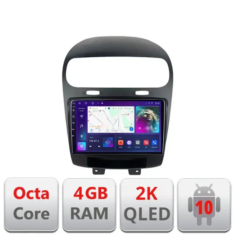 Bestseller Navigatie Fiat Freemont Dodge Journey 2012-2019 Android Octa Core Ecran 2K QLED GPS 4G 4+32GB 360 KIT-freemont+EDT-E409-2K v1