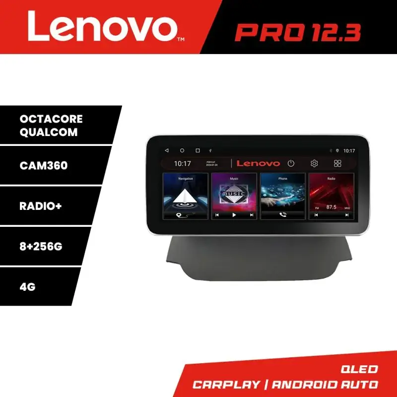 Navigatie Ford Ecosport 2013-2016 K-232 Lenovo PRO 8+256 12.3 inch qled android 4G DSP gps internet a Reducere specială