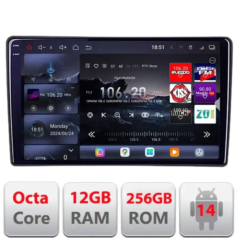 Vezi acum Navigatie Renault Traffic Opel Vivaro Nissan Primastar Qled 2K Octa Core 12+256GB LTE 4G DSP Wifi 5Ghz android auto carplay radio gps internet kit-traffic2+EDT-E809-2K