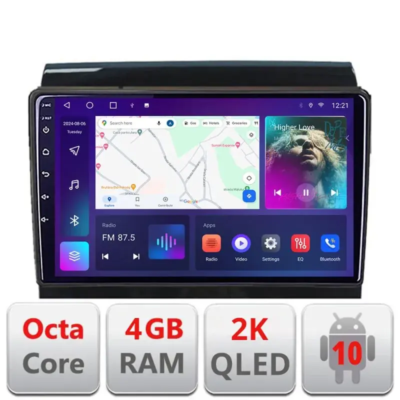 Bestseller Navigatie Fiat Ducato Citroen Jumper Peugeot Expert 2006-2018 variante radio cd sau navigatie de fabrica Android Octa Core Ecran 2K QLED GPS 4G 4+32GB 360 KIT-ducato-high+EDT-E409-2K