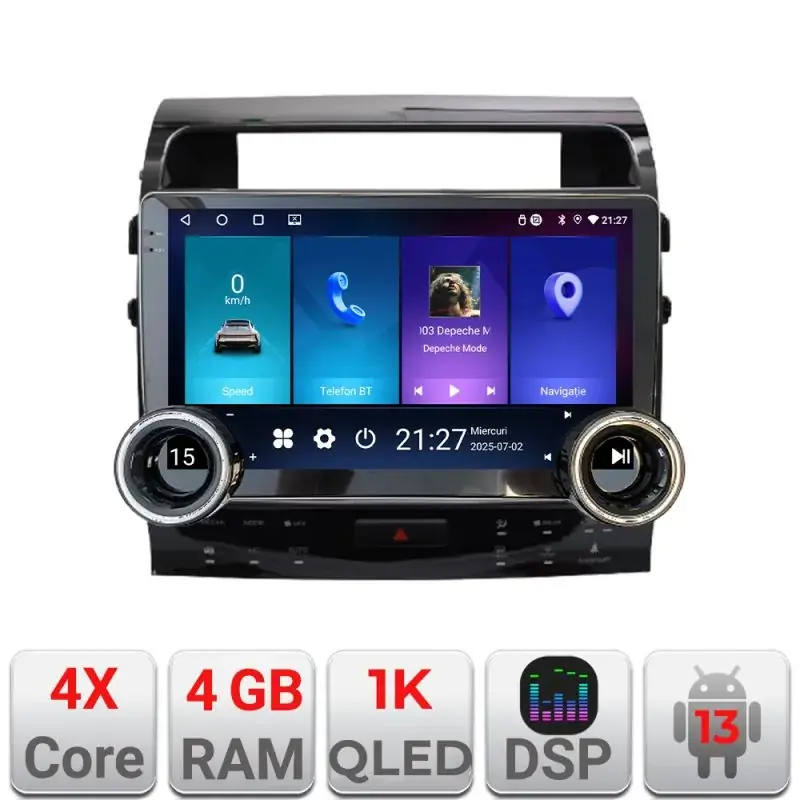 Bestseller Navigatie Toyota Landcruiser L200 V8 2008-2020 Kit-381-type-a Edotec  4+64 10.5 inch Incell 1K android Wifi 5Ghz gps internet