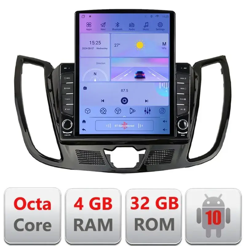 Vezi acum Navigatie Ford Kuga C-MAX Android radio gps internet Octa Core 4+64 LTE KIT-362-v2+EDT-E709