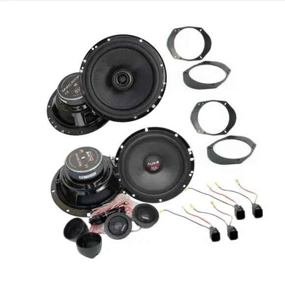 Pachet cu 2 difuzoare componente si 2 difuzoare coaxiale dedicate Ford Focus 2000-2004, cu inele si cablaj plug and play Nu rata