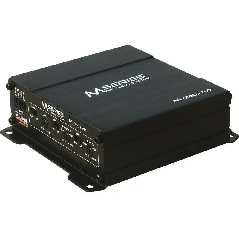 Amplificator Audio System M-300.1 MD, 1 x 300 watts, monobloc, in 2 sau 4 ohm, dimensiune micro clasa D pentru subwoofer Preț promoțional