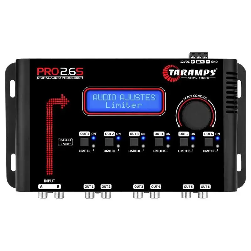 Procesor de sunet Taramps, 2 canale, cu procesros DSP, fără amplificator Cumpără online