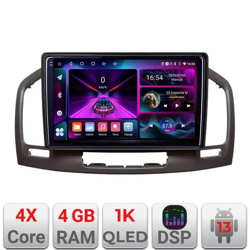 Vezi acum Navigatie Opel Insignia 2009-2013 A-114  4+64 InCell Display 1K Android Waze USB Navigatie Internet Youtube Radio