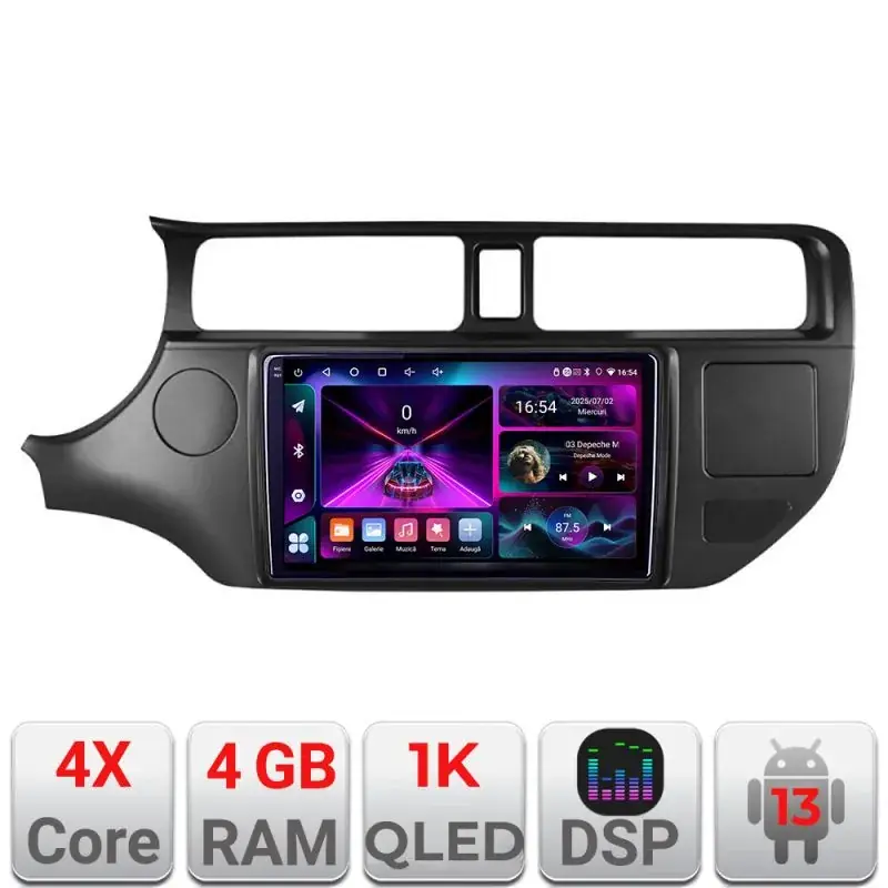 Ultima șansă Navigatie Kia Rio 2011-2014 A-rio-11  4+64 InCell Display 1K Android Waze USB Navigatie Internet Youtube Radio