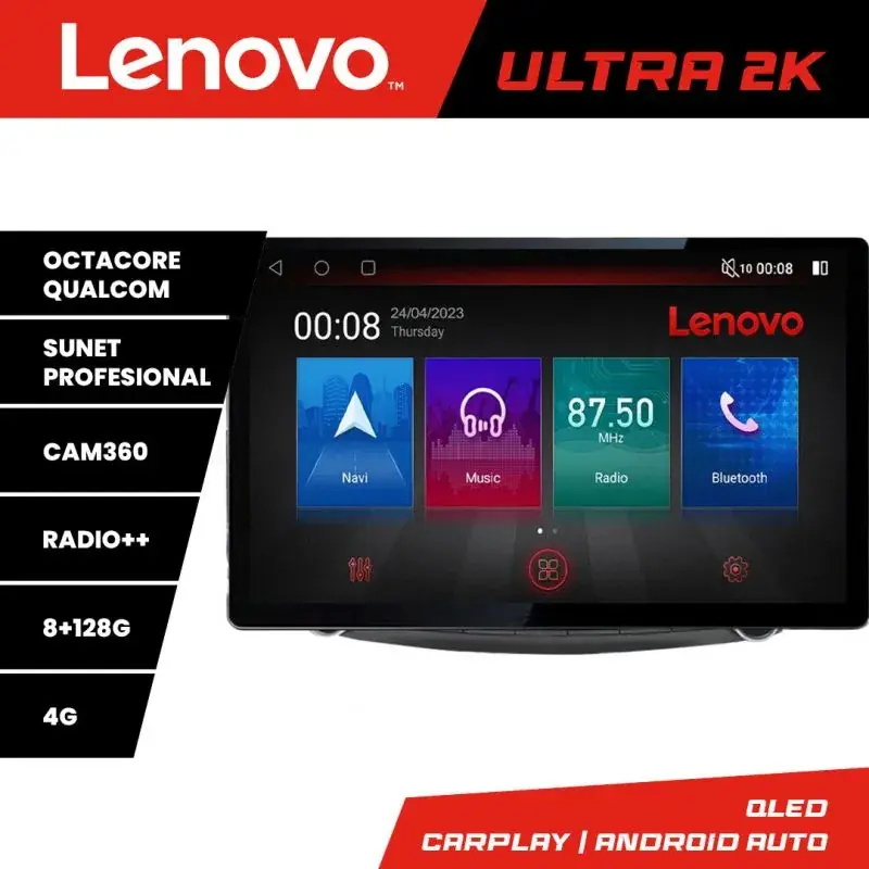 Super ofertă Navigatie Lexus IS 2005-2011 N- IS ecran 13" 2K 8+128 Android Waze USB Navigatie 4G 360 Toslink Youtube Radio