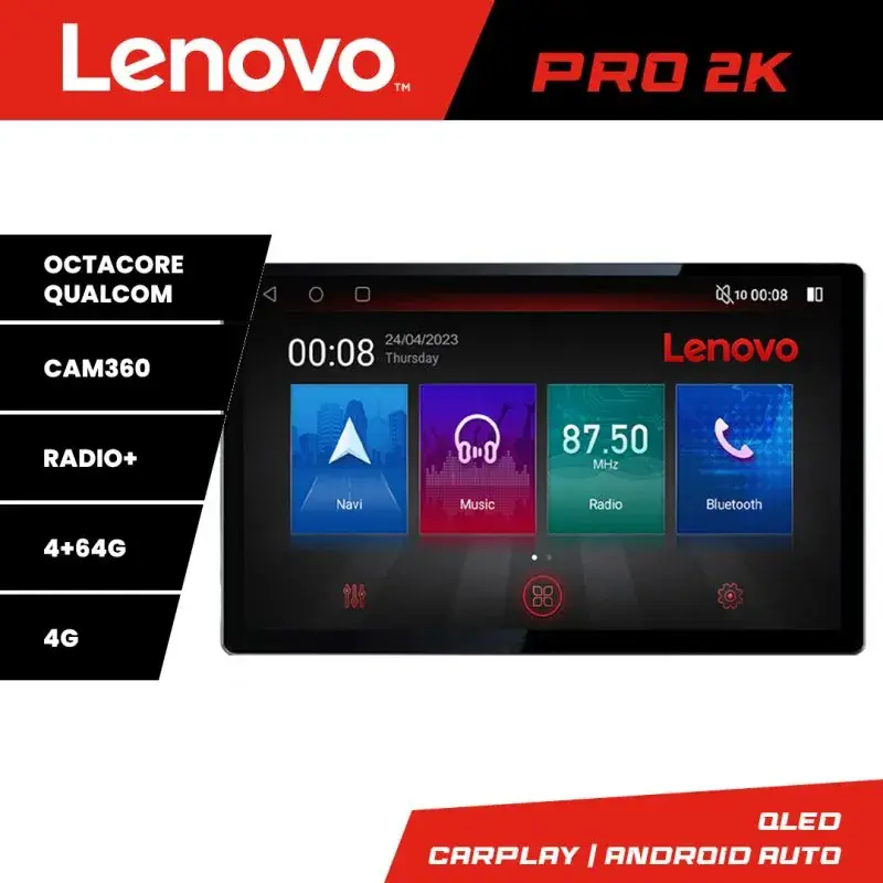 Reducere specială Navigatie Toyota Auris 2007-2013 K-auris-2013 Lenovo PRO 4+64 13 inch 2K android 4G DSP gps internet