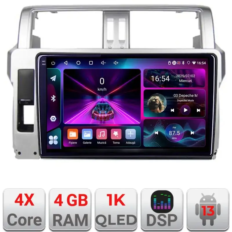 Bestseller Navigatie Toyota Landcruiser J150 Prado 2014-2017 A-065  4+64 InCell Display 1K Android Waze USB Navigatie Internet Youtube Radio