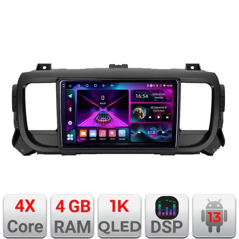 Vezi acum Navigatie Citroen Jumpy Toyota Proace Peugeot Traveller A-jumpy16 4+64 InCell Display 1K Android Waze USBNavigatie Internet Youtube