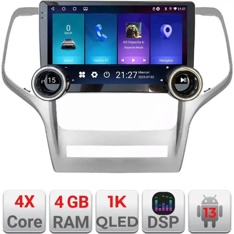Calitate înaltă Navigatie Jeep Gran Cherokee 2011-2013 Kit-grche Edotec  4+64 10.5 inch Incell 1K android Wifi 5Ghz gps internet 32