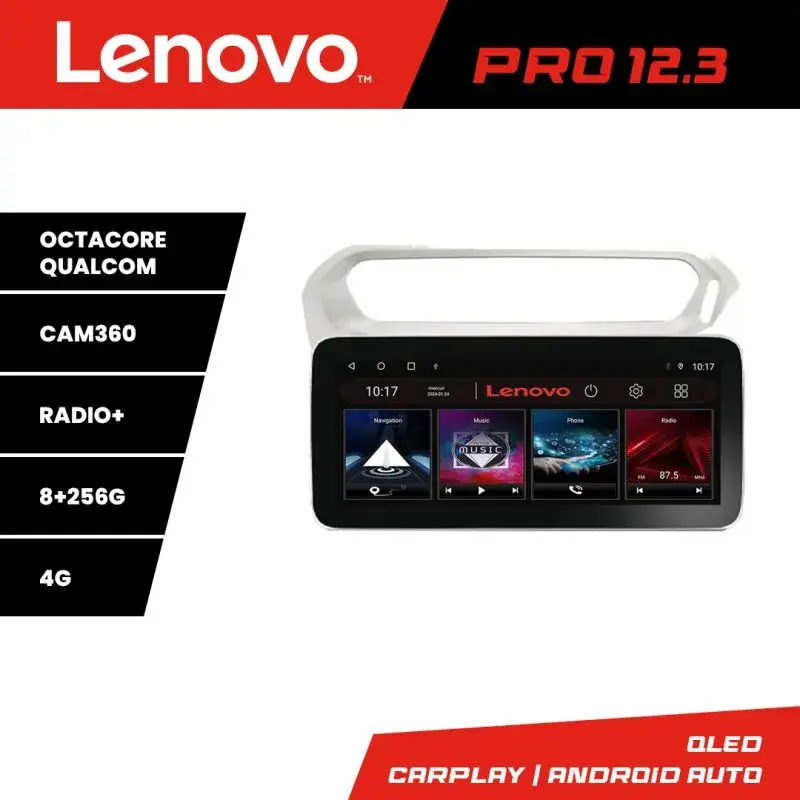 Ultima șansă Navigatie Peugeot 301 Citroen K-Elisee K-301 Lenovo PRO 8+256 12.3 inch qled android 4G DSP gps internet S