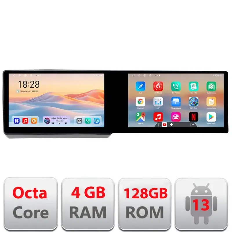 Calitate înaltă Navigatie Dodge Challenger 2015-2021 Edotec 2 ecrane  8 core 4+128 21.6 inch Incell android Wifi 5Ghz gps internet  KIT-dart