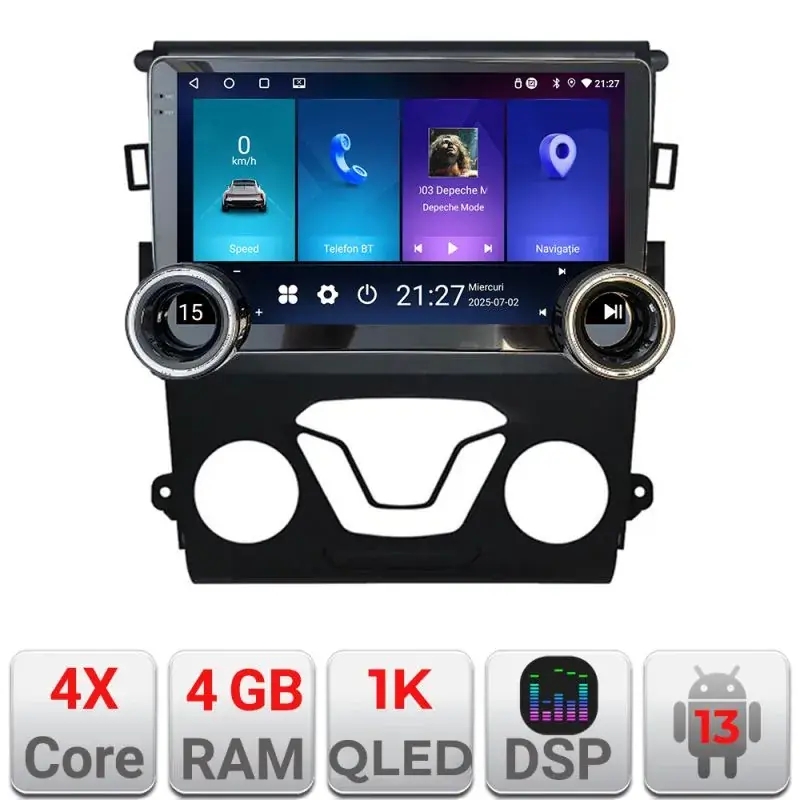 Bestseller Navigatie Ford Mondeo 2013- Kit-377 Edotec  4+64 10.5 inch Incell 1K android Wifi 5Ghz gps internet