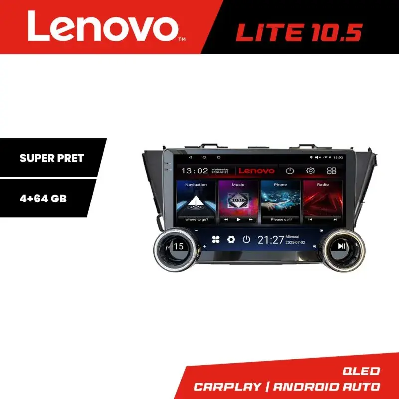 Transport gratuit Navigatie Toyota Prius 5 PLus Kit-prius5-plus Lenovo  8 core 4+64 10.5 inch Incell 1K android Wifi 5Ghz gps internet