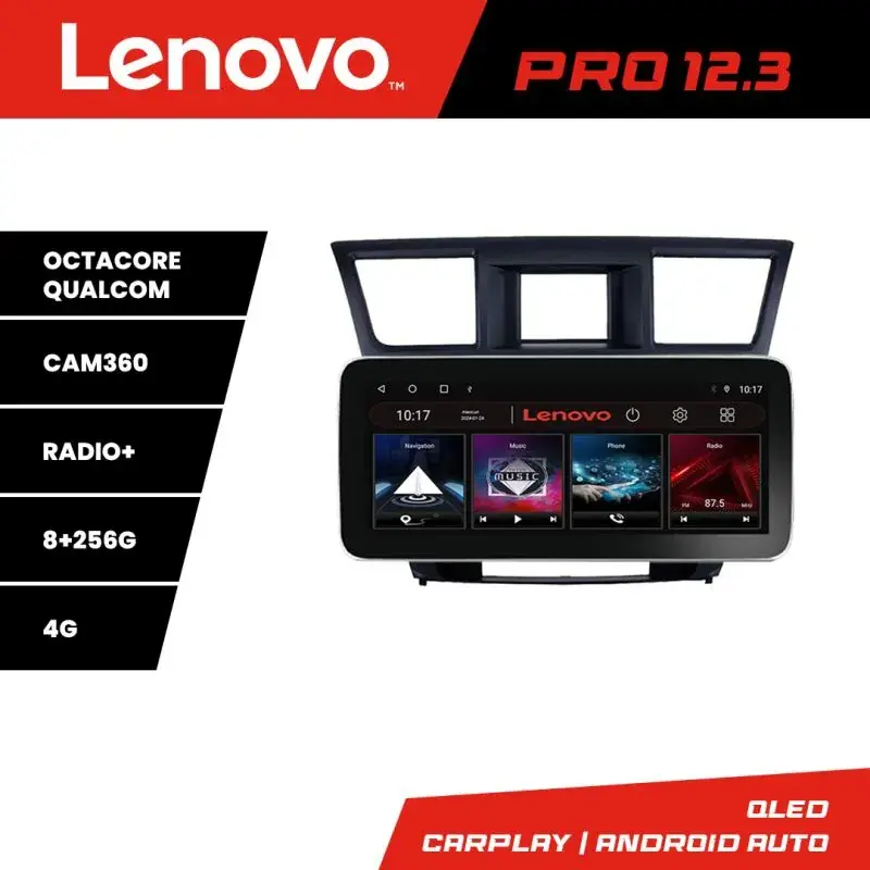 Promoție Navigatie Toyota Highlander 2007-2013 Lenovo PRO 8+256 12.3 inch qled android 4G DSP gps internet