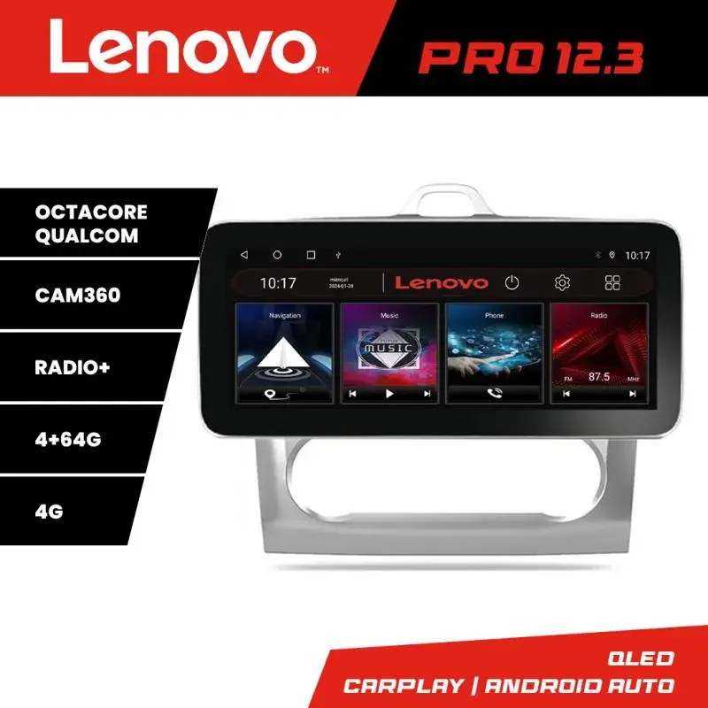 Comandă acum Navigatie Ford Focus clima automata K-140-automatic Lenovo PRO 4+64 12.3 inch qled android 4G DSP gps internet
