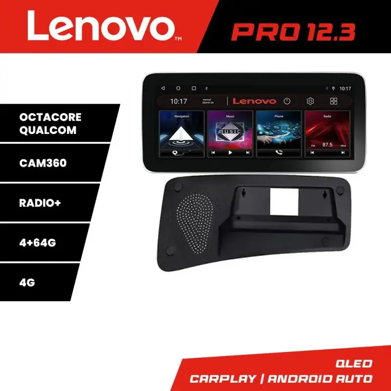 Retur gratuit Navigatie Volvo S80 2006-2011 Lenovo PRO 4+64 12.3 inch qled android 4G DSP gps internet  8Core