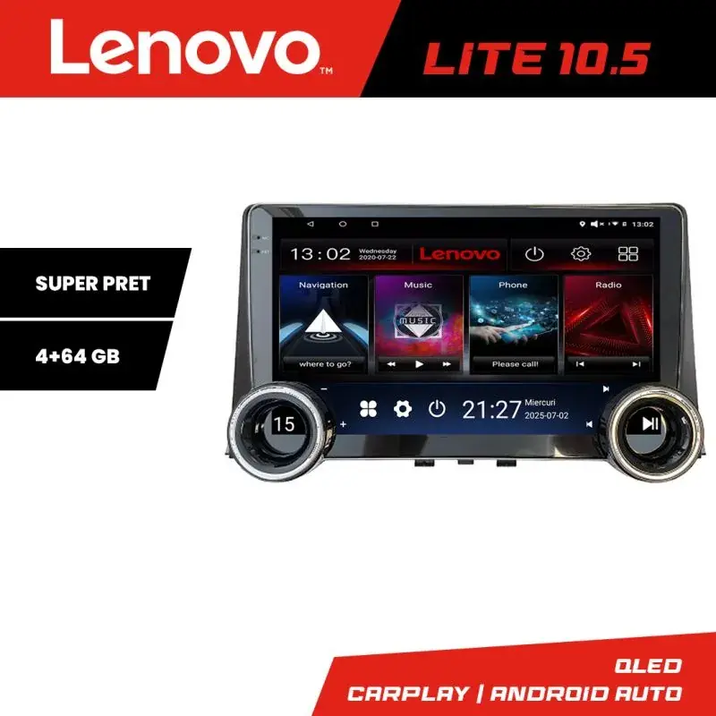 Super ofertă Navigatie Citroen Berlingo 2019- Kit-berlingo18 Lenovo  8 core 4+64 10.5 inch Incell 1K android Wifi 5Ghz gps internet