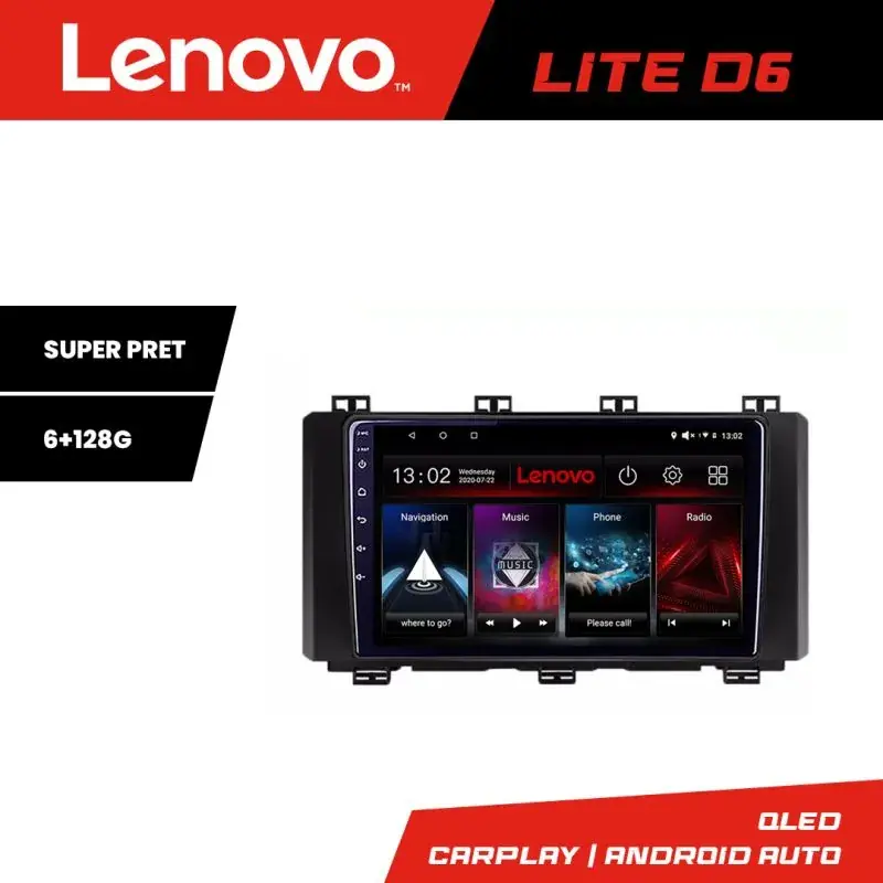 Ultima șansă Navigatie Toyota Auris 2013-2018 Lenovo 8 core 6+128 GB Android Waze USB Navigatie Internet Youtube Radio