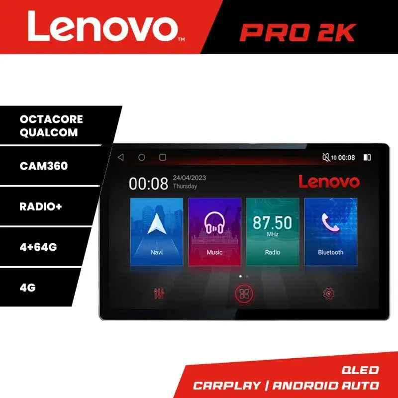 Retur gratuit Navigatie dedicata Edonav Honda FR-V 2004-2009   Lenovo PRO 4+64 13 inch 2K android 4G DSP gps internet  KIT-fr-v