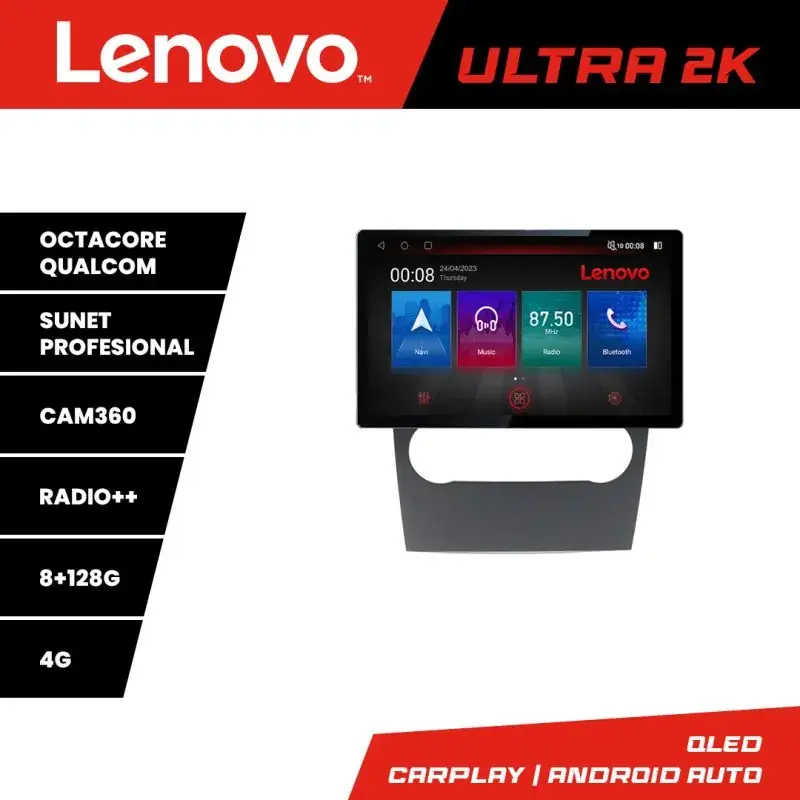 Ultima șansă Navigatie Mercedes clasa A W169 2004-2012 Qled 2K Octa Core 8+128 LTE 4G DSP Wifi 5Ghz HDMI android auto carplay radio gps internet Kit-+ULTRA-2K-13-8+128