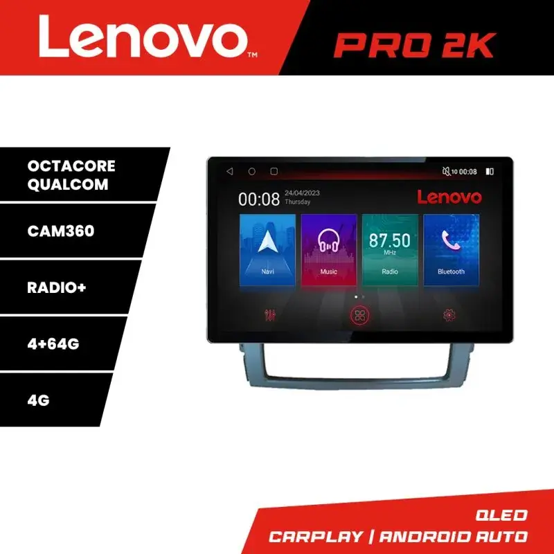 Promoție Navigatie Kia Sorento 2006-2009 Lenovo PRO 4+64 13 inch 2K android 4G DSP gps internet  Kit-sorento2002+EDT-E70