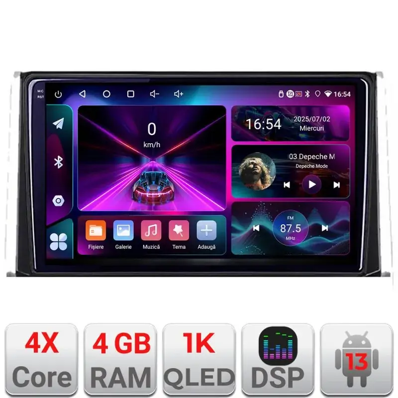 Calitate înaltă Navigatie Toyota Auris 2017- A-AURIS  4+64 InCell Display 1K Android Waze USB Navigatie Internet Youtube Radio