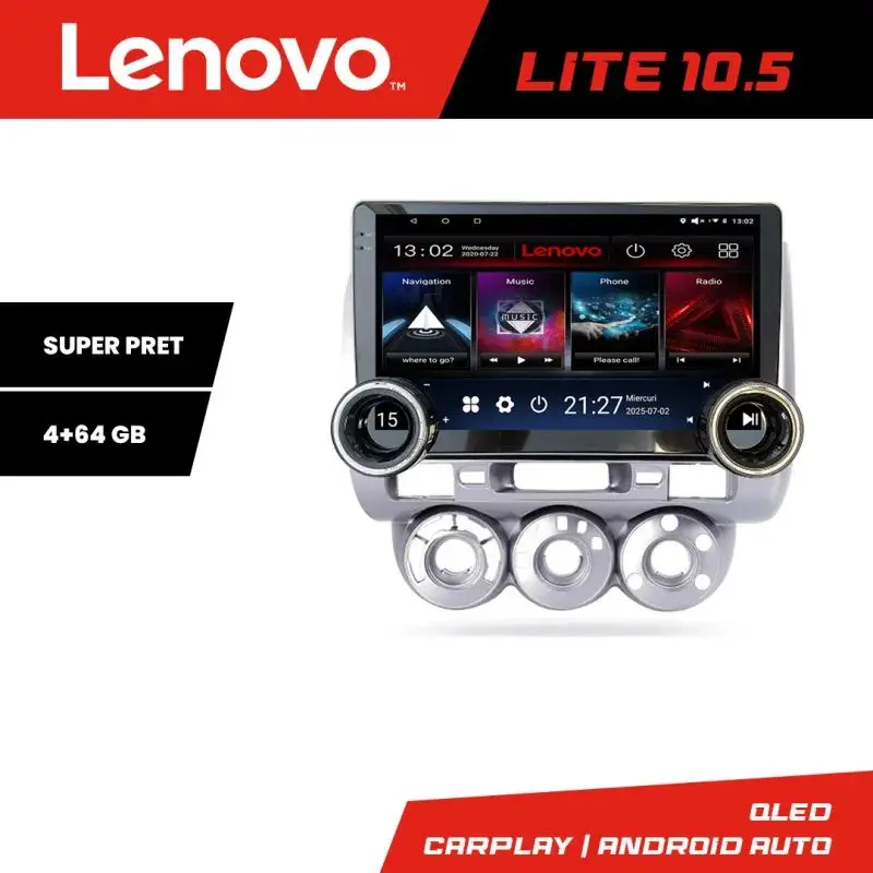 Bestseller Navigatie Honda Fit Jazz 2004-2008 Lenovo  8 core 4+64 10.5 inch Incell 1K android Wifi 5Ghz gps internet  Kit-jazz