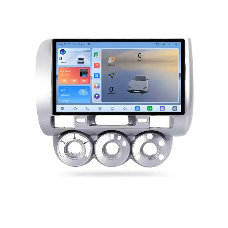 Vezi acum Navigatie Honda Fit Jazz 2004-2008 Android ecran Qled 2K Octa core 8+128 Kit-jazz+EDT-E409V3