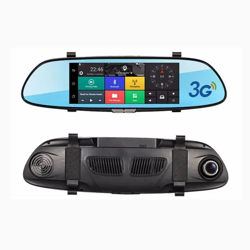 Reducere Edotec EDT-FSC08 Oglinda cu monitor, camera DVR HD, camera spate, Android GPS internet