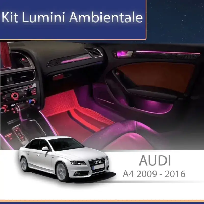 Lumini ambientale  Audi A4 B8 2009-2016 set complet control telefon sau sistem original Nu rata