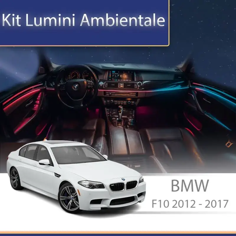 Lumini ambientale  BMW Seria 5 (F10) 2012-2017 dedicat  set complet control telefon sau sistem original Reducere