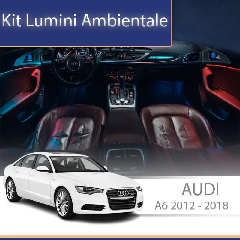 Lumini ambientale Audi  A6 RS6 C7 2012-2018 set complet control telefon sau sistem original Reducere