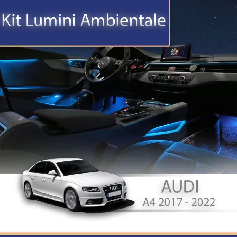 Lumini ambientale Audi A4 2017-2022 set complet lumini fara trimuri control telefon sau sistem original Comandă acum