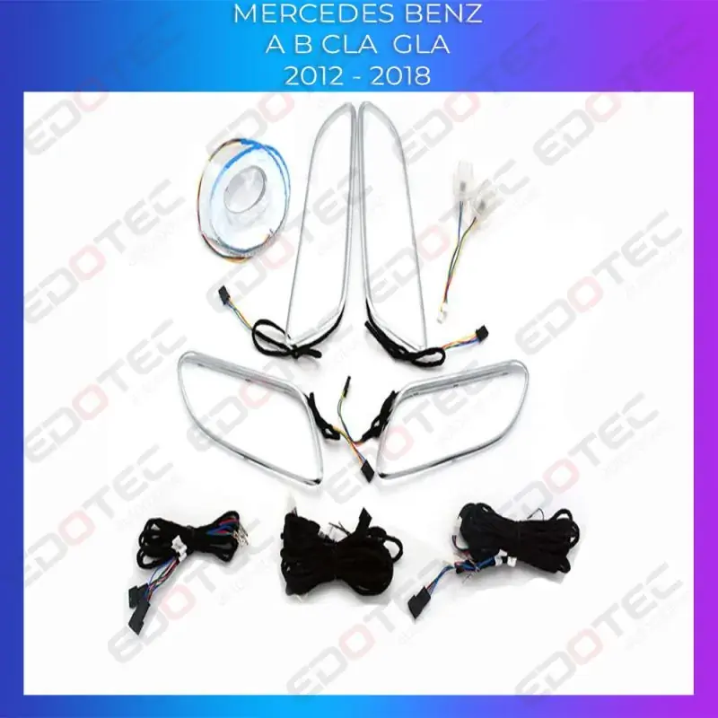 Reducere extra Lumini Ambientale trimuri usi si picioare Mercedes Clasa A B GLA CLA W176 control pe sistemul original sau telefon