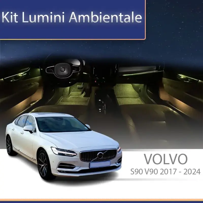 Lumini ambientale Volvo S90/V90 2017-2022 set complet control telefon sau sistem original Preț promoțional