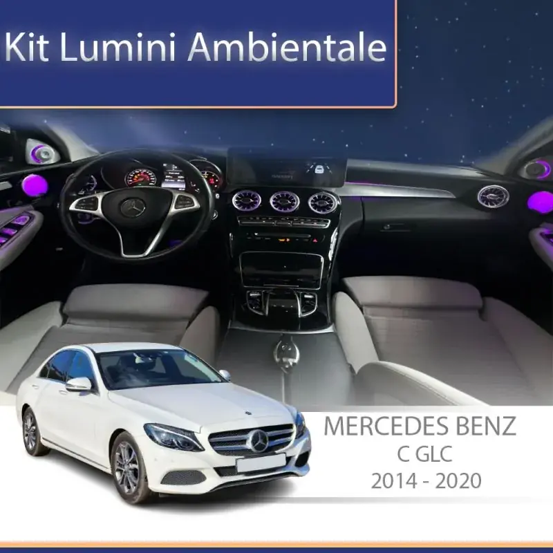 Lumini ambientale Mercedes  set complet control telefon sau sistem original Vezi acum