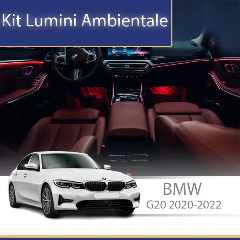 Lumini Ambientale BMW Seria 3 2019-2024 dedicat set complet control telefon sau sistem original Retur gratuit