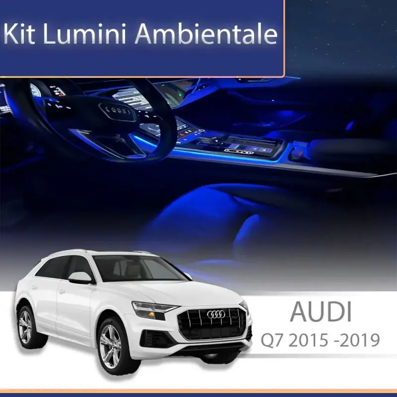 Transport gratuit Lumini ambientale Audi  Q7 2015-2019 set complet control telefon sau sistem original
