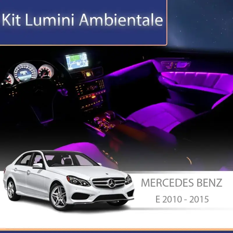 Promoție Lumini ambientale Mercedes E W212 2010-2015 dedicat set complet control telefon sau sistem original