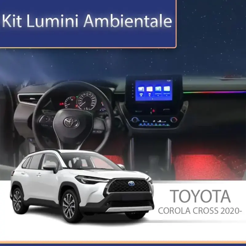 Comandă acum Lumini ambientale Toyota Corolla Cross 20202- set complet control telefon sau sistem original