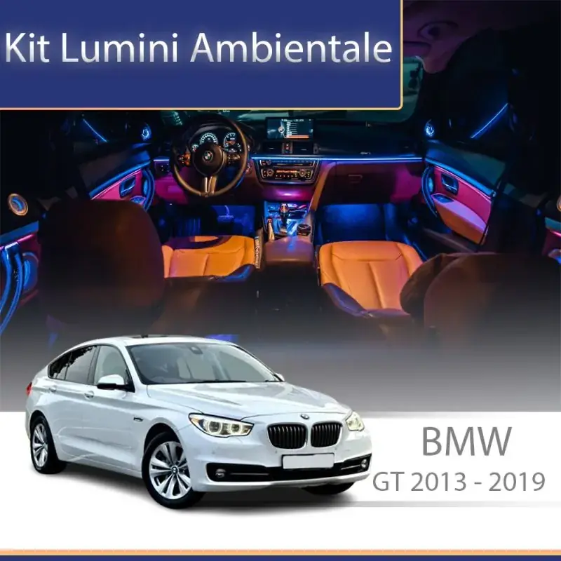 Lumini Ambientale BMW Seria 4 GT 2013-2019 dedicat set complet control telefon sau sistem original Doar azi