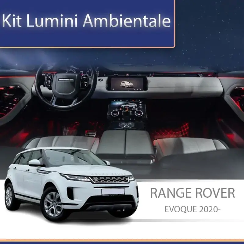 Lumini ambientale Range Rover Evoque 2020- set complet control telefon sau sistem original Premium